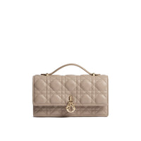 Dior Beige Leather Clutch Bag