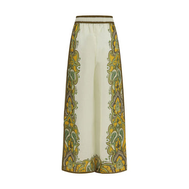Alemais Beige Linen Casual Pants