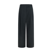 Giorgio Armani Black Silk Casual Pants