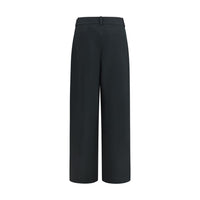 Giorgio Armani Black Silk Casual Pants