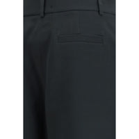 Giorgio Armani Black Silk Casual Pants