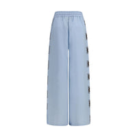 Alemais Blue Linen Casual Pants
