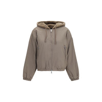 Moose Knuckles Brown Faux Fur Sweatshirt