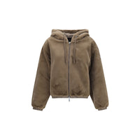 Moose Knuckles Brown Faux Fur Sweatshirt