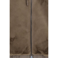 Moose Knuckles Brown Faux Fur Sweatshirt