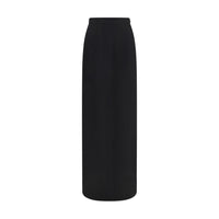 Maison Margiela Black Wool Oves Aries Long Skirt