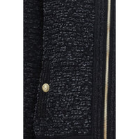 Balmain Black Viscose Bomber