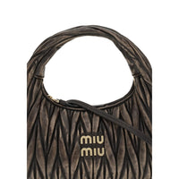 Miu Miu Brown Lamb Ovis Aries Aries Shoulder Bag