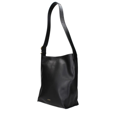 Jil Sander Black Leather Crossbody Bag