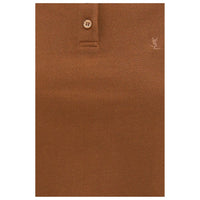Saint Laurent Brown Cotton Polo Shirt