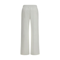 Moncler White Cotton Casual Pants