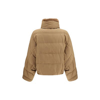 Brunello Cucinelli Beige Goose Down Full-Length Jacket