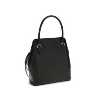 Prada Black Calf Leather Bos Taurus Shoulder Bag
