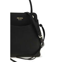 Prada Black Calf Leather Bos Taurus Shoulder Bag
