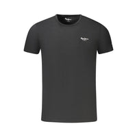Pepe Jeans Black Cotton Mens T Shirt
