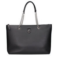 Jimmy Choo Black Leather Shoulder Bag