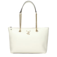 Jimmy Choo White Leather Shoulder Bag