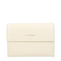 Jil Sander White Leather Wallet