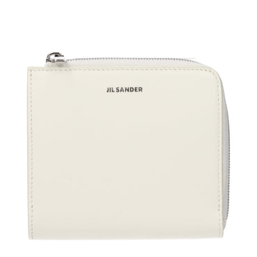 Jil Sander White Leather Wallet