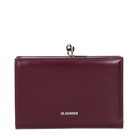 Jil Sander Red Leather Wallet