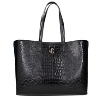 Jimmy Choo Black Leather Shoulder Bag
