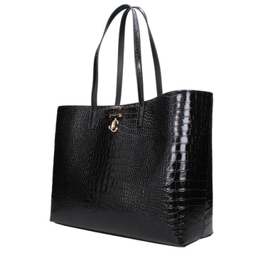 Jimmy Choo Black Leather Shoulder Bag