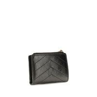 Saint Laurent Black Calf Leather Bos Taurus Wallet