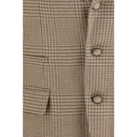 Brunello Cucinelli Beige Cotton Blazer