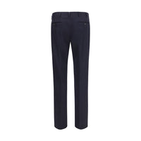Prada Blue Wool Oves Aries Dress Pants