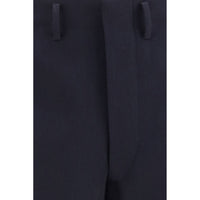 Prada Blue Wool Oves Aries Dress Pants