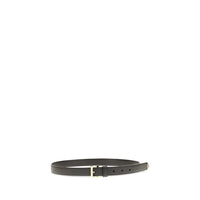 Prada Black Calf Leather Bos Taurus Regular Belt