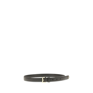 Prada Black Calf Leather Bos Taurus Regular Belt