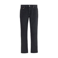Saint Laurent Black Cotton Slim Fit Jeans