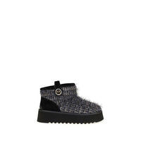PINKO Black Fabric Ankle Boots