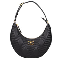 Valentino Garavani Black Leather Shoulder Bag