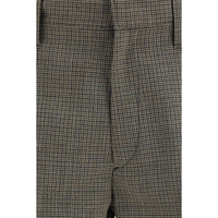 Prada Brown Wool Oves Aries Pants