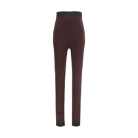 The Attico Purple Viscose Leggings
