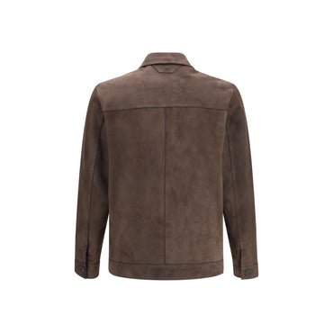 Salvatore Santoro Brown Leather Leather Jacket