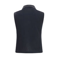 Saint Laurent Black Recycled Cotton Polo Shirt