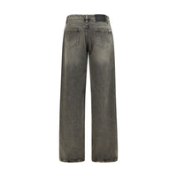 Ermanno Scervino Gray Cotton Relaxed Fit Jeans