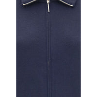 Giorgio Armani Blue Wool Oves Aries Bomber