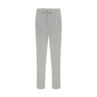 Brunello Cucinelli White Linen Casual Pants