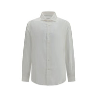 Brunello Cucinelli White Cotton Dress Shirt