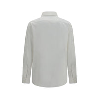 Brunello Cucinelli White Cotton Dress Shirt