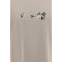 Off-White Beige Cotton Sportswear