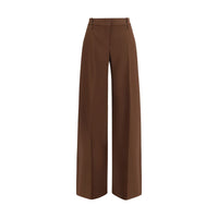 Ermanno Scervino Brown Viscose Flared Pants