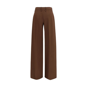 Ermanno Scervino Brown Viscose Flared Pants