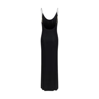 Saint Laurent Black Viscose Casual Dress