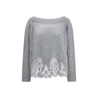 Ermanno Scervino Gray Cashmere Sweater