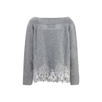 Ermanno Scervino Gray Cashmere Sweater